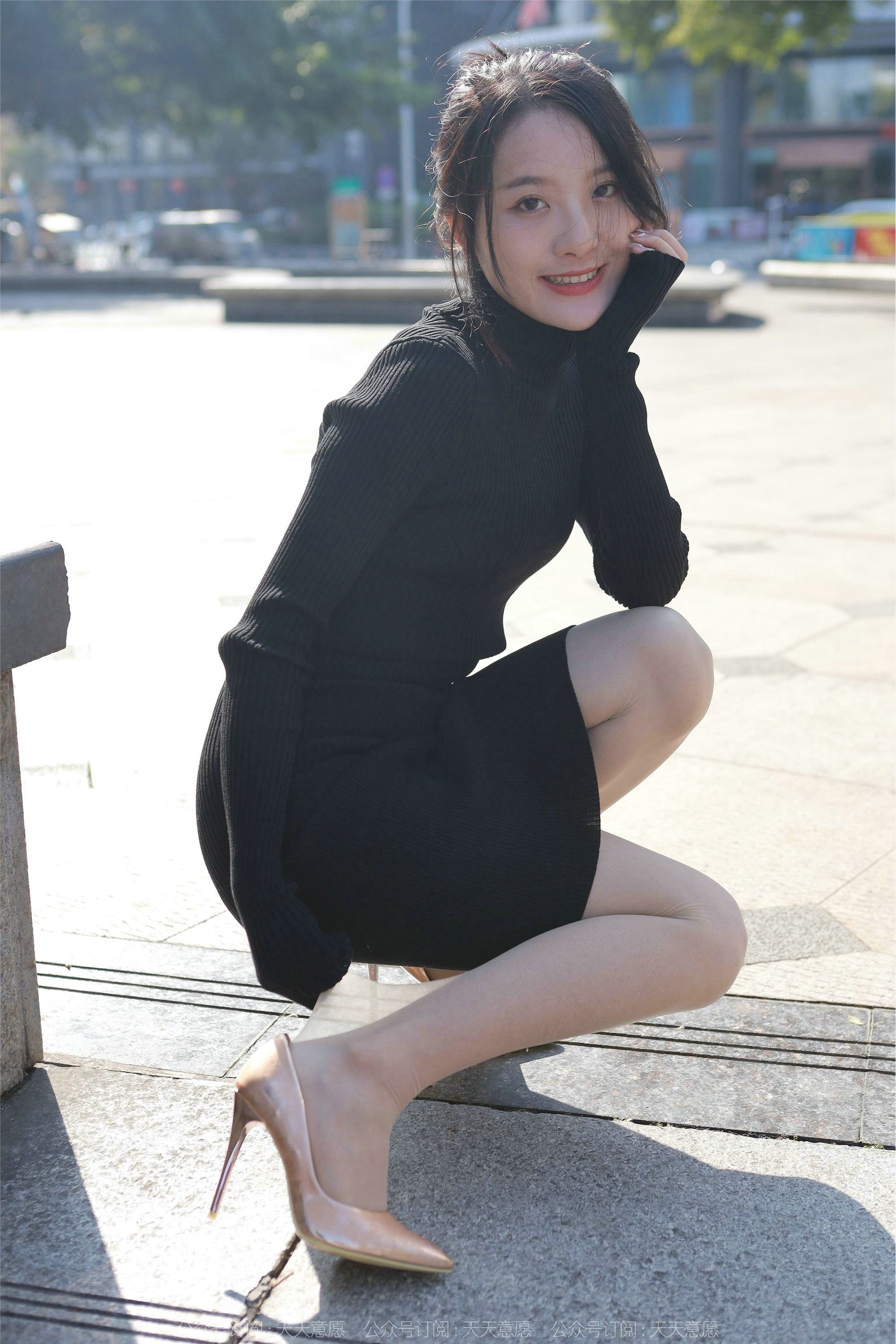 IESS异思趣向 2022.03.21 丝享家1035：婉萍《黑色包臀裙》